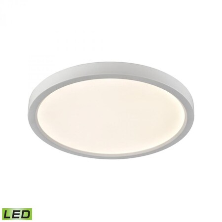 Thomas Ceiling Essentials Titan 15-inch Flush Round Mount in White - Integrat CL781434